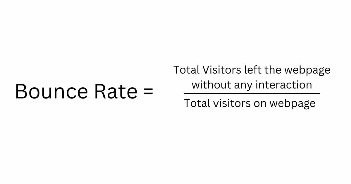 bounce rate