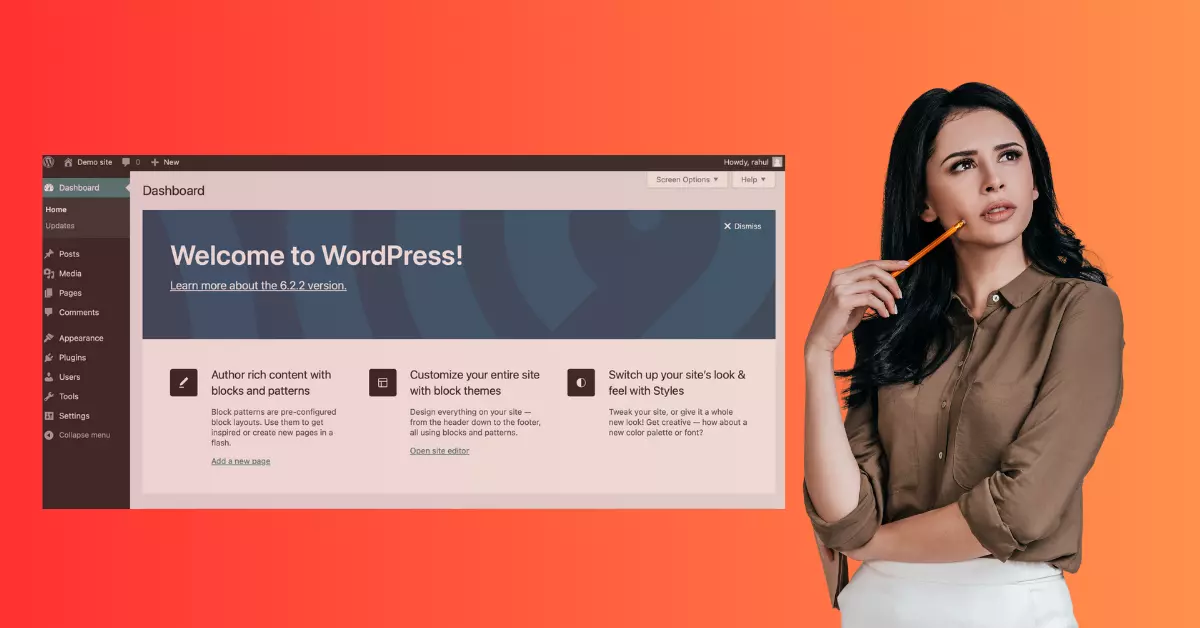 What is wordpress admin area