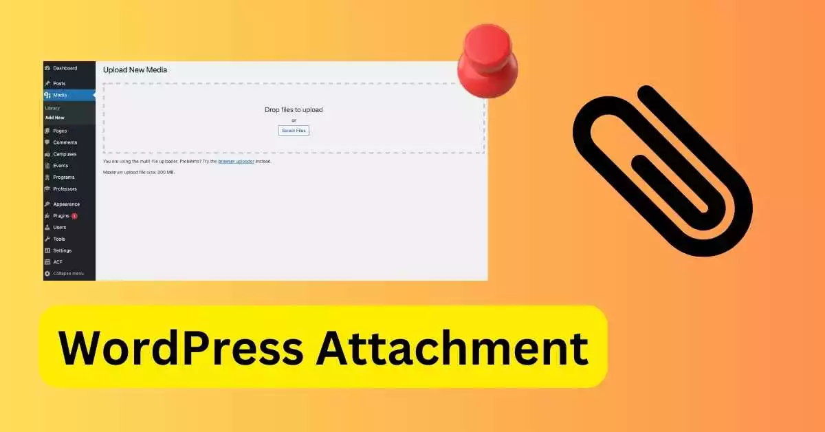 wordpress attachment